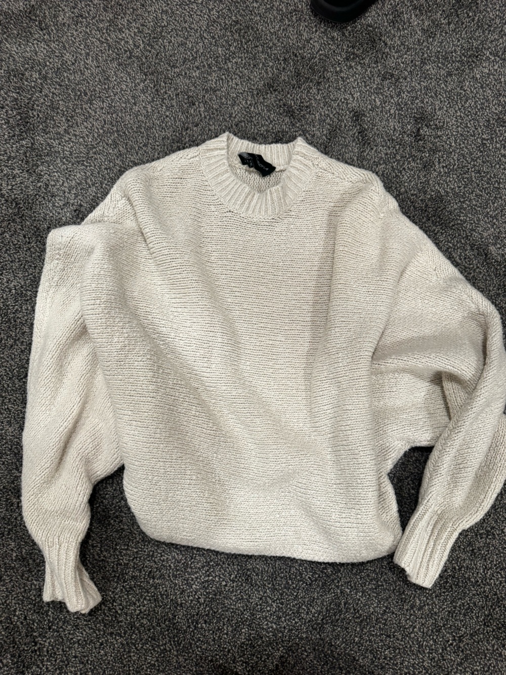 VICI Cream Crewneck Knit Sweater